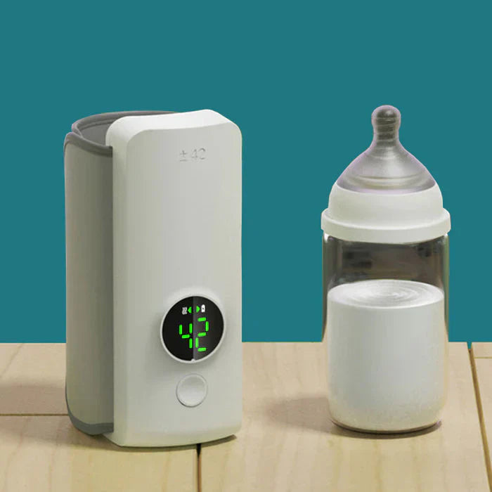 Oplaadbare draagbare babyflessenwarmer