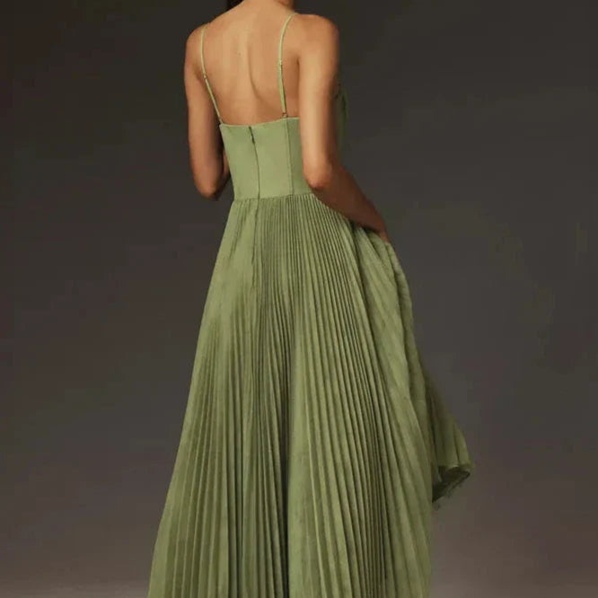 Plissé Jurk met bandjes