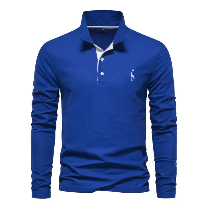 Poloshirt met lange mouwen voor heren