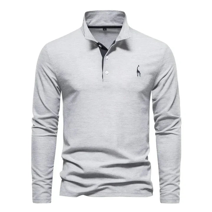 Poloshirt met lange mouwen voor heren