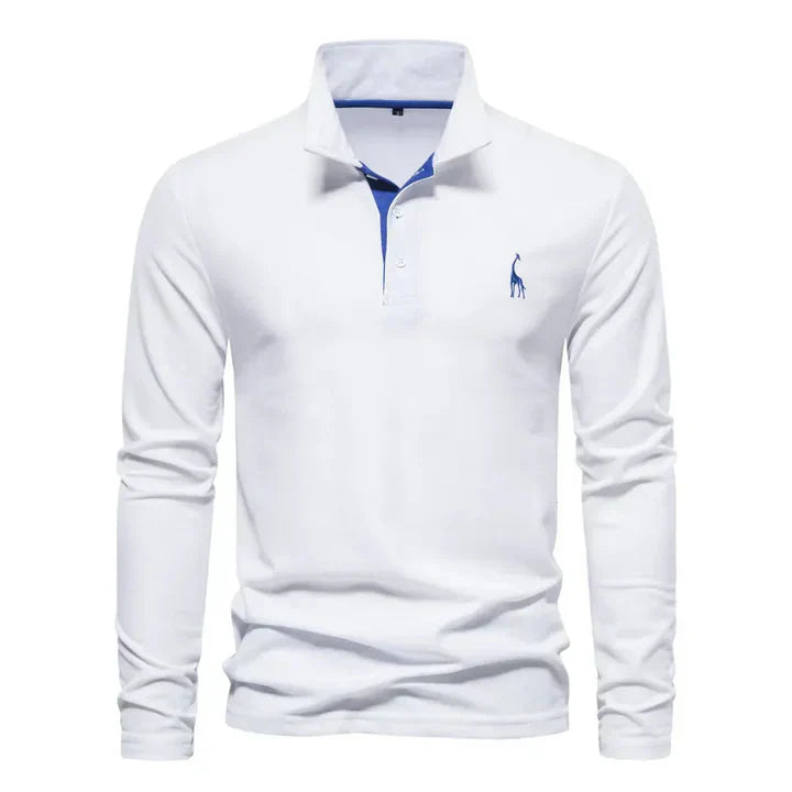 Poloshirt met lange mouwen voor heren