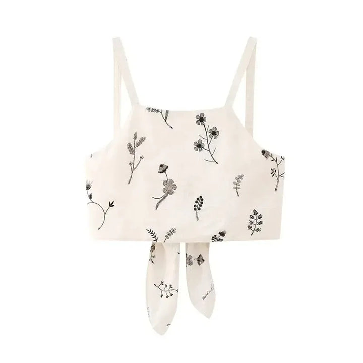 Set van top en rok met bloemenprint