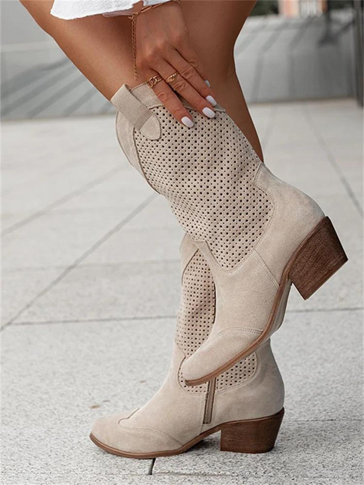 Stacey - Middelhoge cowboylaarzen voor dames