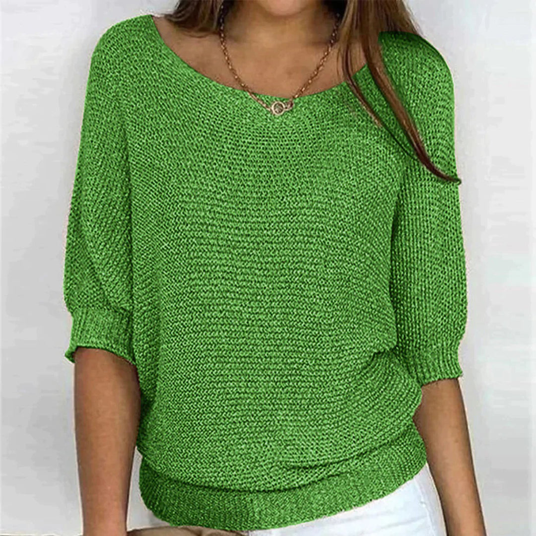 Stevige casual oversized trui voor dames. Gezellige eenvoud voor een moeiteloze alledaagse stijl.