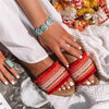Stijlvolle Slippers met Decoratieve Band