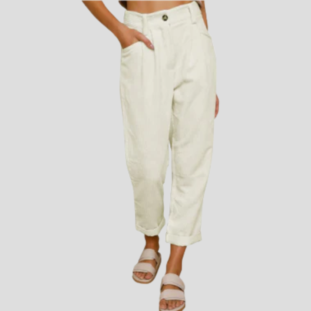 Stijlvolle corduroy broek – casual flair met textuur