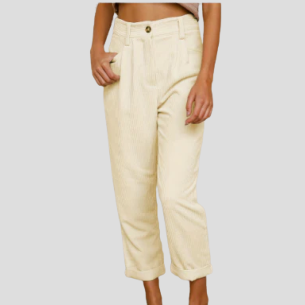 Stijlvolle corduroy broek – casual flair met textuur