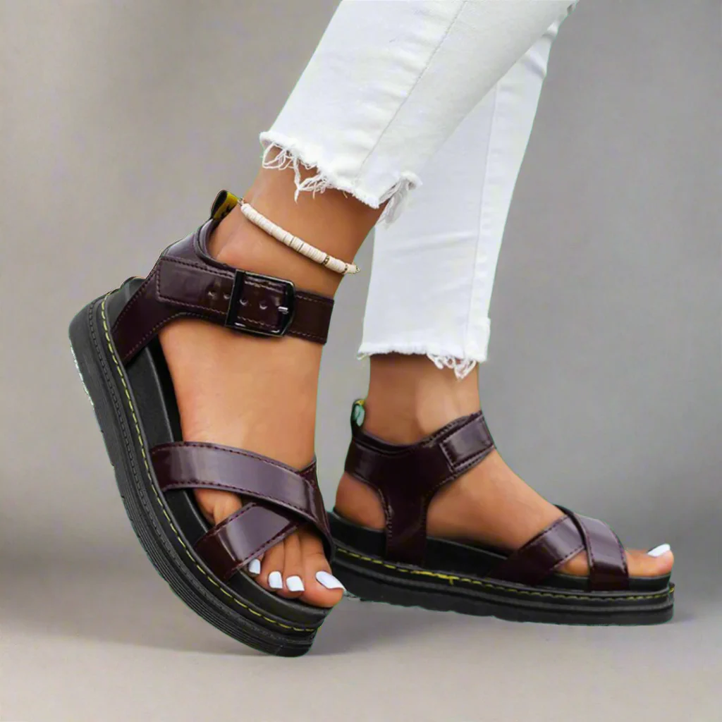 Stijlvolle gladiatorsandalen met plateauzool voor dames