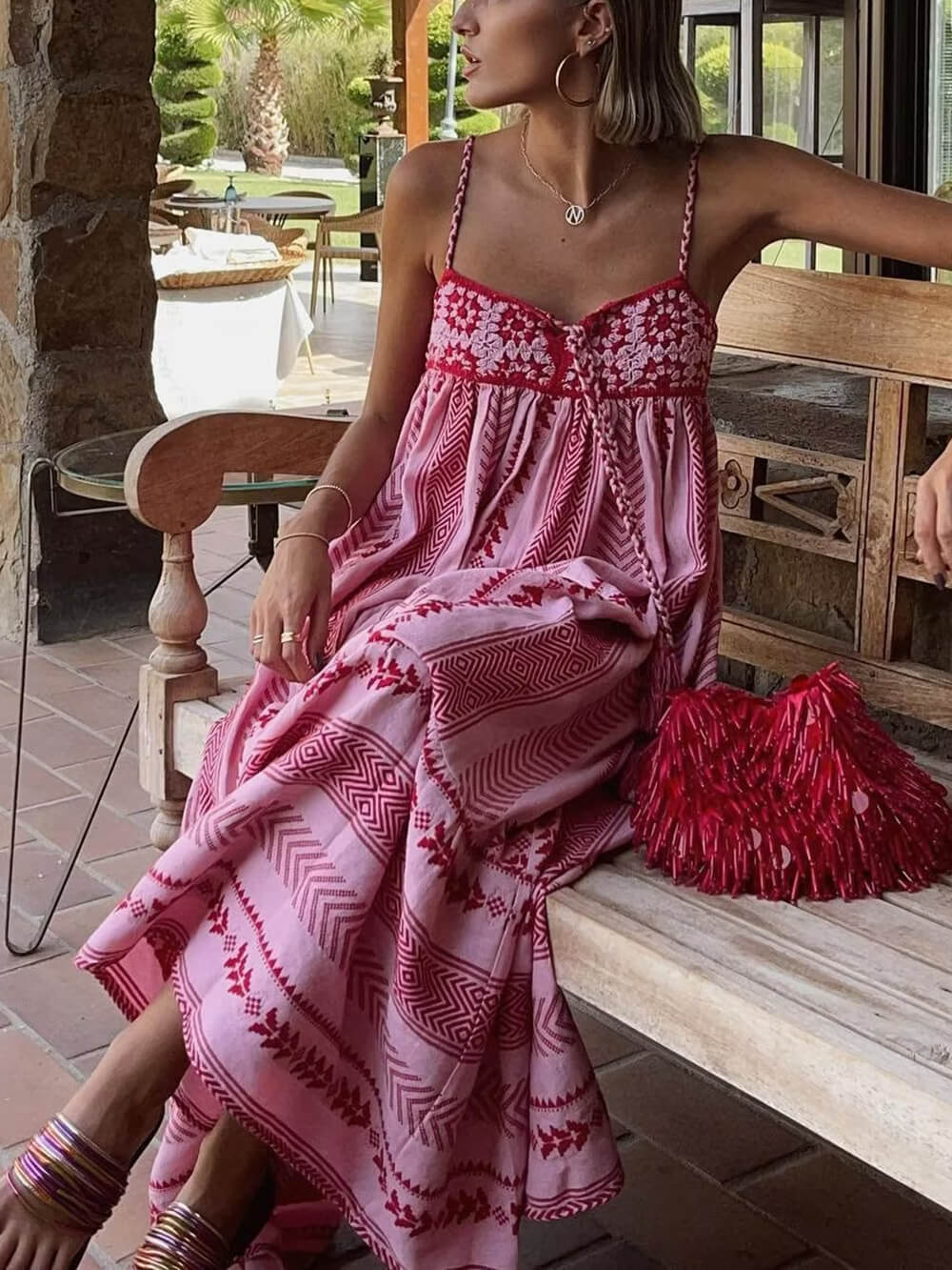 Terracotta Maxi Jurk
