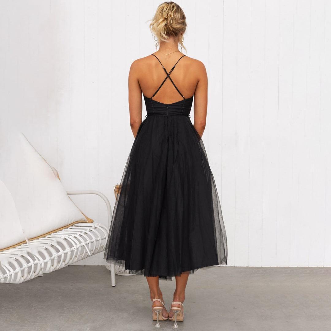 Tule Corsetjurk met Spaghettibandjes