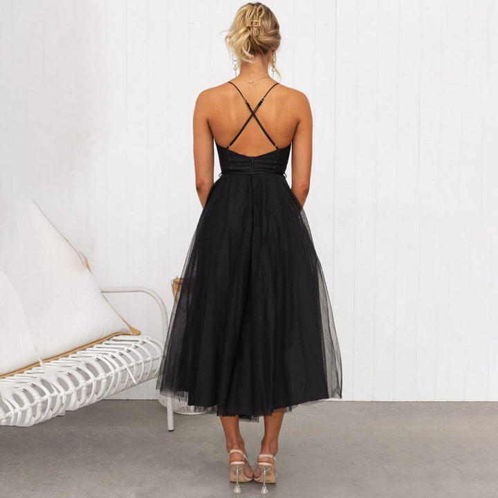 Tule Corsetjurk met Spaghettibandjes