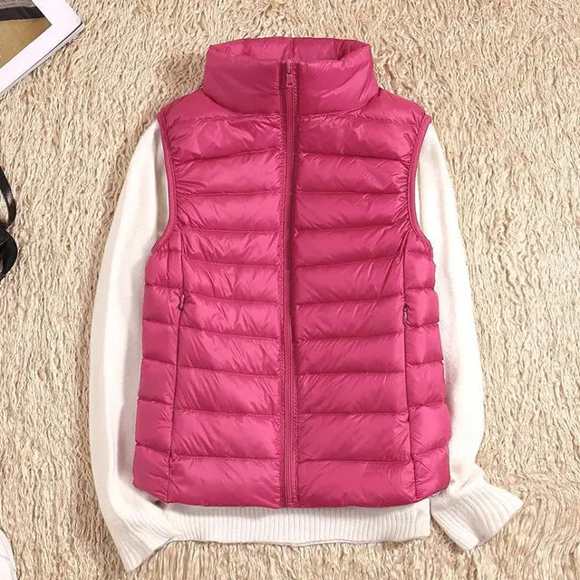 Ultralicht donsvest voor dames Warm en lichtgewicht