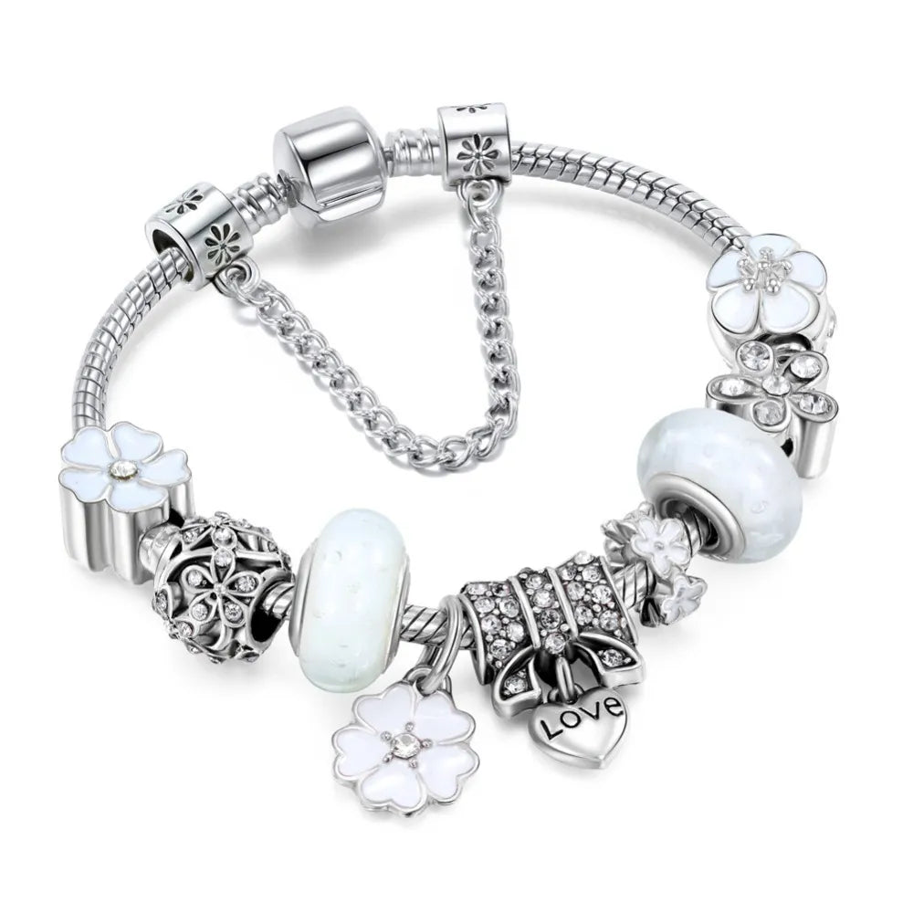 Unieke gegalvaniseerde legering bedelarmband love