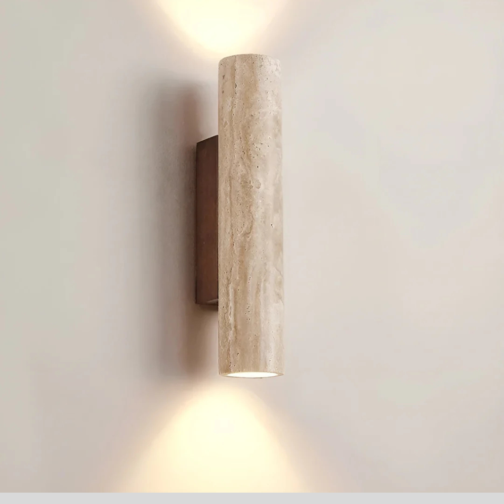 Wandlamp – verlichting in travertijnstijl