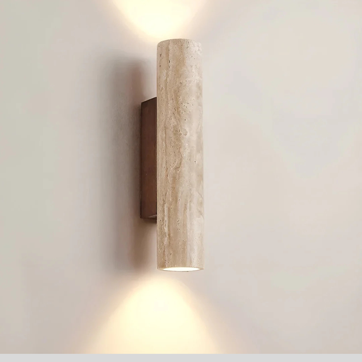 Wandlamp – verlichting in travertijnstijl