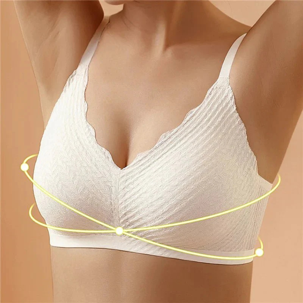 Draadloze kanten bralette