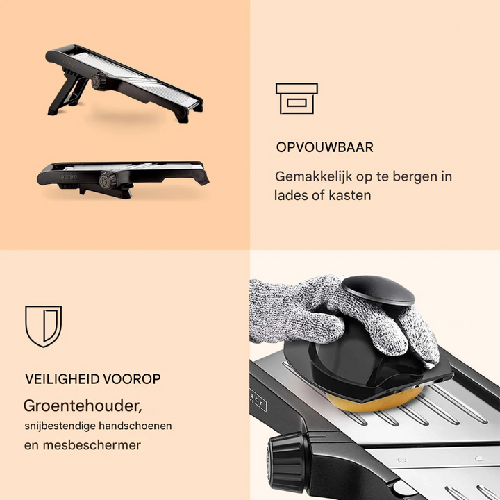 Mandoline veiligheidsset voor mannen en vrouwen