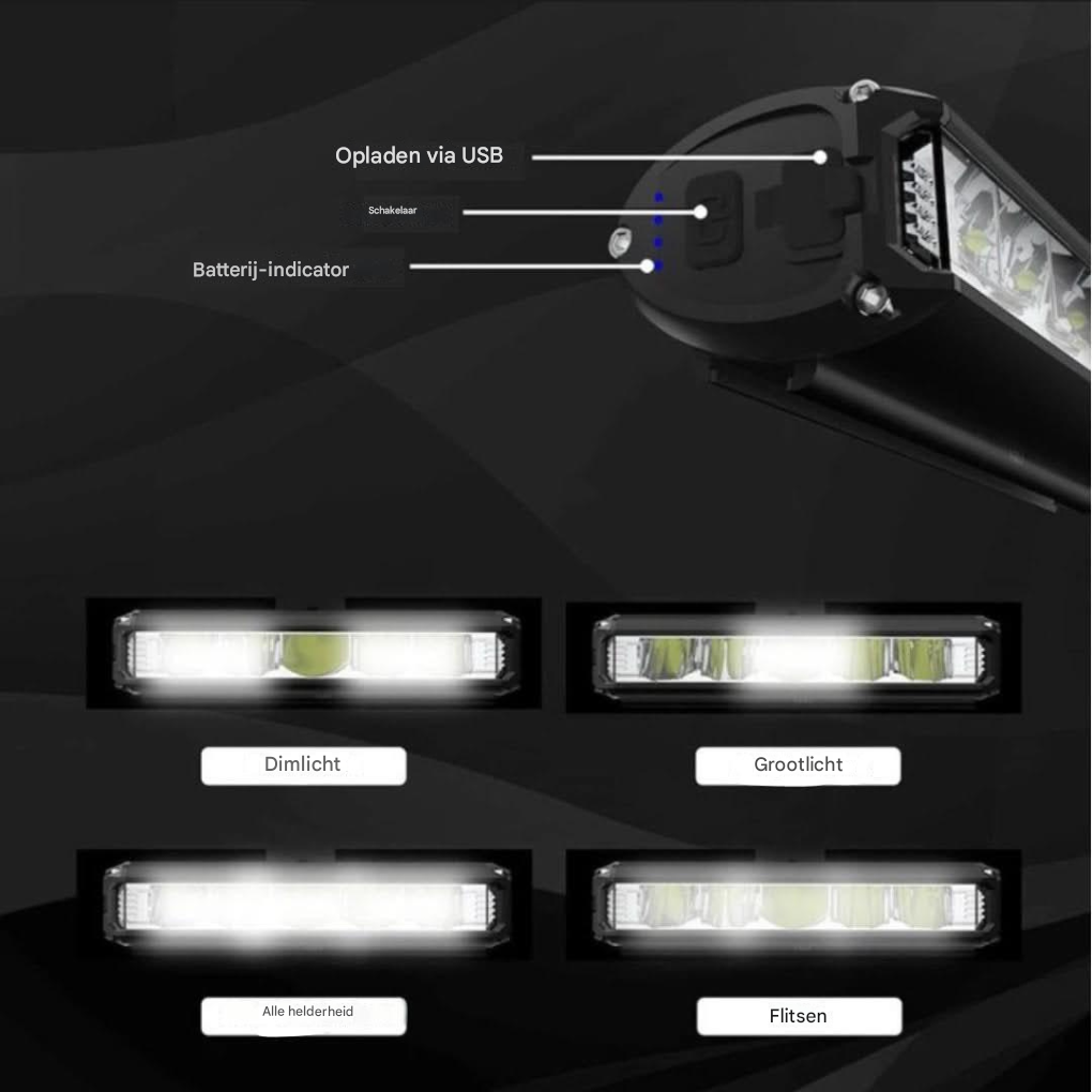 Universeel fietslicht voor