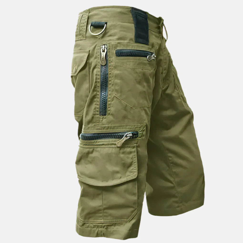 Utility Cargo Shorts voor heren met knielange pasvorm