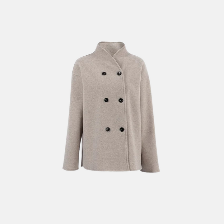 Vintage wollen jas voor dames