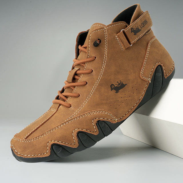 Volgende – Leren blotevoetenschoenen (unisex)