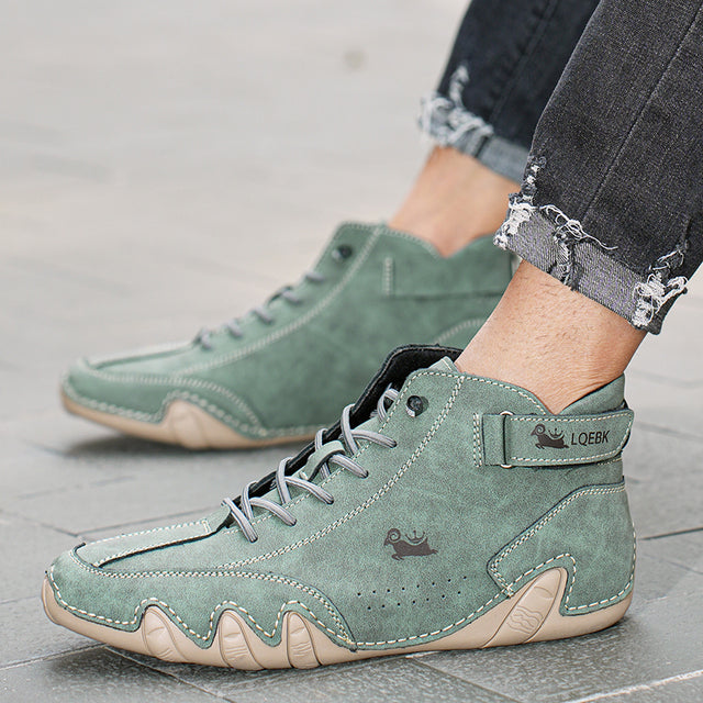 Volgende – Leren blotevoetenschoenen (unisex)