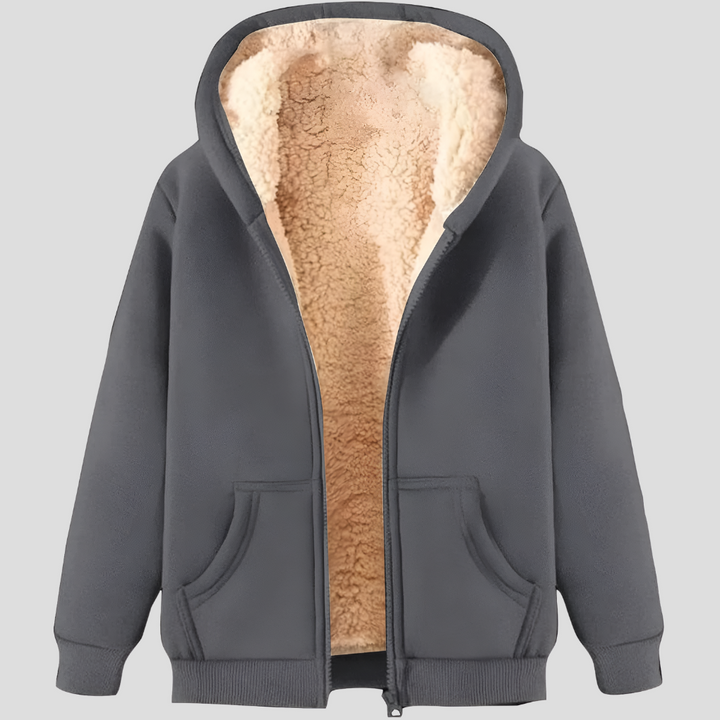 Warme fleecegevoerde winterhoodie voor heren