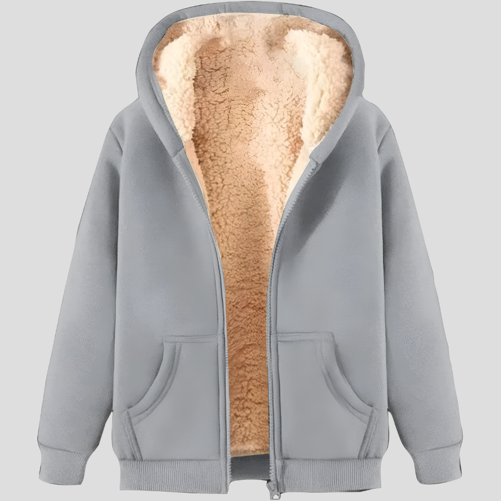 Warme fleecegevoerde winterhoodie voor heren