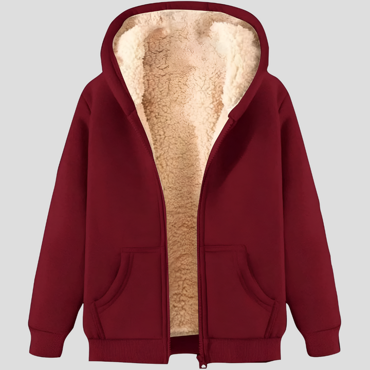 Warme fleecegevoerde winterhoodie voor heren