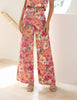 Wijde pantalon met bloemenprint