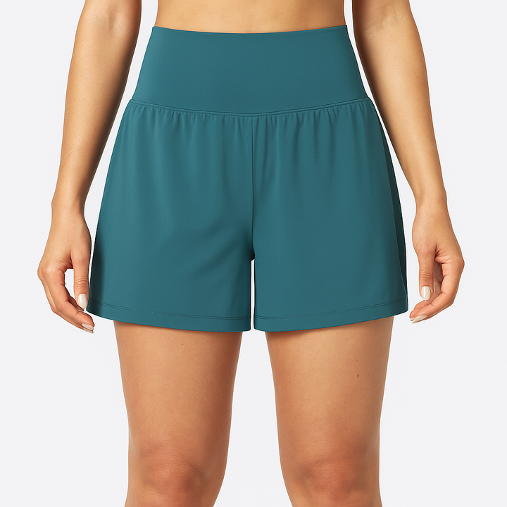 Yogashorts met hoge taille