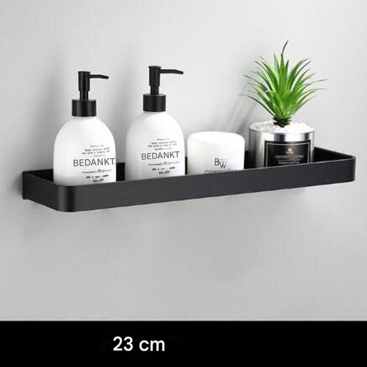 Zwarte aluminium wandplank