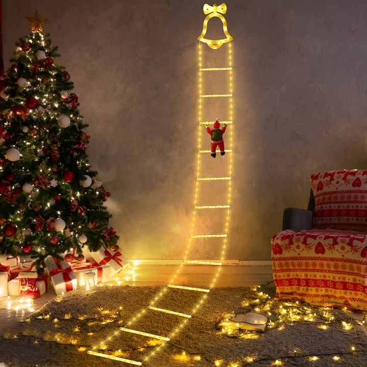 Klimmende Kerstman Decoratie