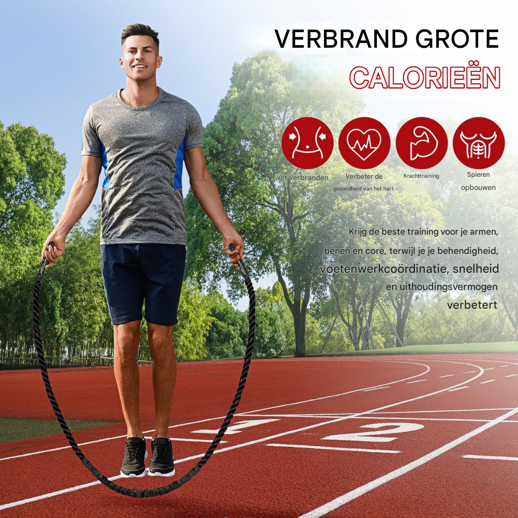 PowerJump verstelbaar springtouw